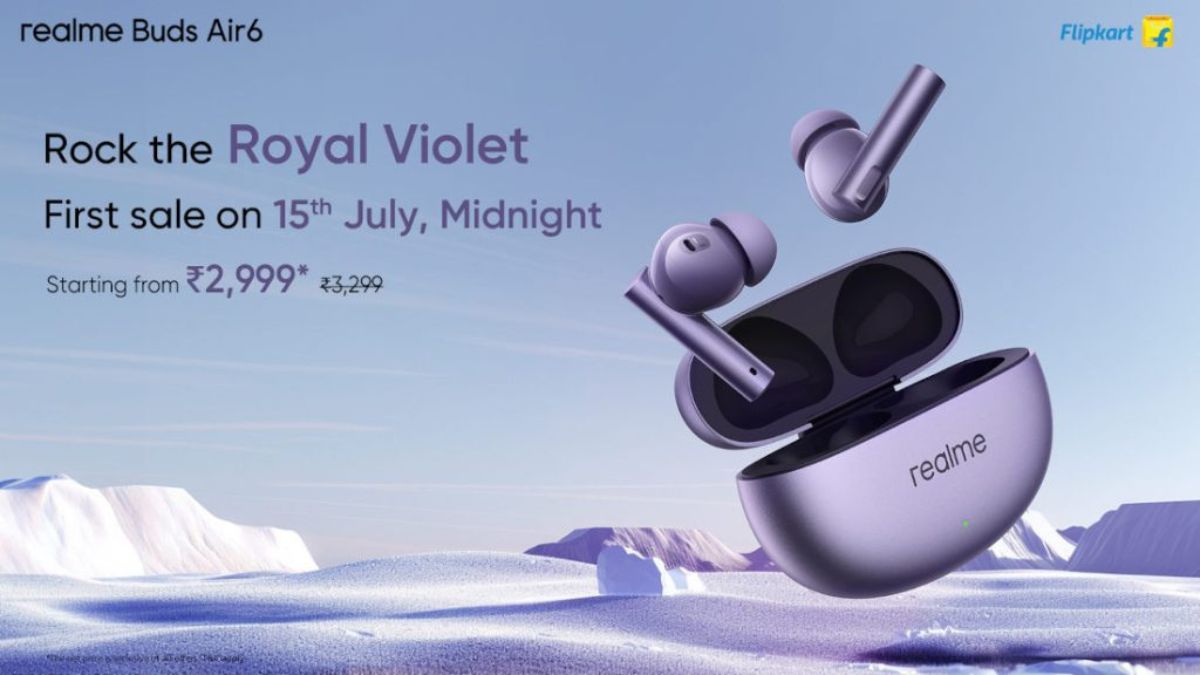 realme Buds Air6: realme Adds New Royal Violet Color to Buds Air6 Lineup in India
